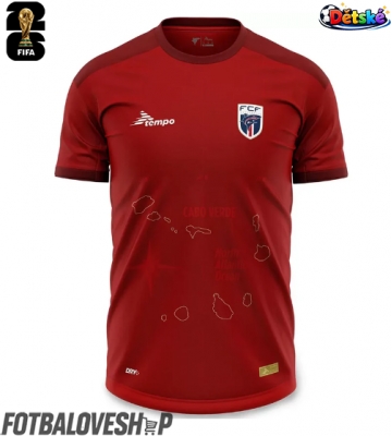 Kapverdy Dětské Venkovní Dres MS 2026 Krátký Rukáv (+ trenýrky)